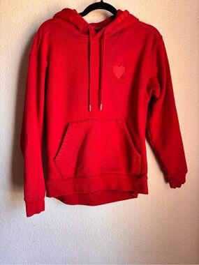 100% Cotton Adidas X Ivy Park Red Hoodie XS  Valentines Day Heart Sweatshirt